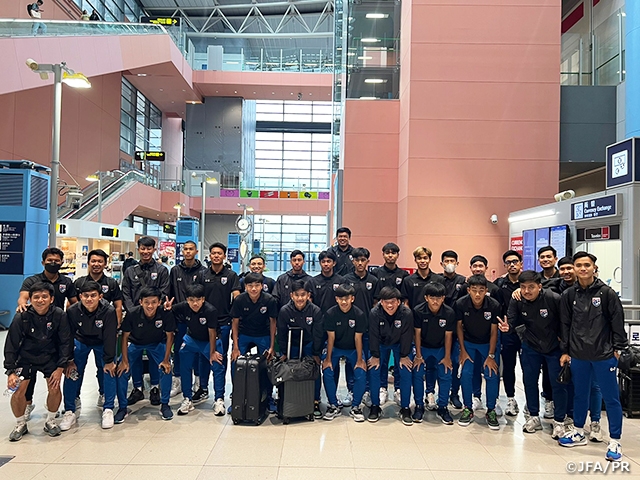 U-17 Thailand National Team holds training camp at J-GREEN Sakai