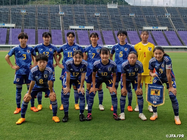 【Match Report】U-15日本女子代表　11‐1で快勝 HiFA 平和祈念 2023 Balcom BMW CUP 広島女子サッカーフェスタ