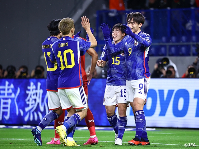 【Match Report】SAMURAI BLUE start off qualifiers with a 5-0 victory over Myanmar - FIFA World Cup 26™ / AFC Asian Cup Saudi Arabia 2027™ Preliminary Joint Qualification