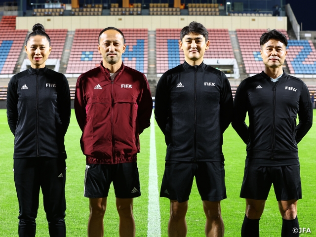 Introduction of the referees in charge of the International Friendly Match between U-22 Japan National Team and U-22 Argentina National Team