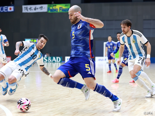 【Match Report】フットサル日本代表、堤選手の同点ゴールでアルゼンチン代表と再び引き分ける