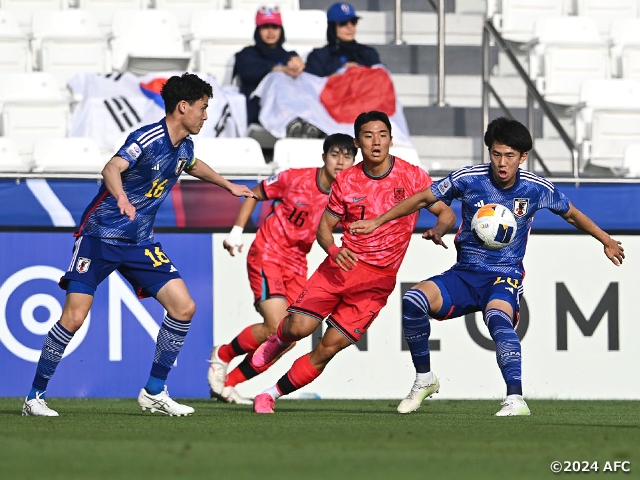 【Match Report】U-23 Japan National Team lose to Korea Republic to advance to knockout stage as runners-up - AFC U23 Asian Cup Qatar 2024™