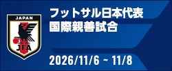 国際親善試合 [11/6、11/8]