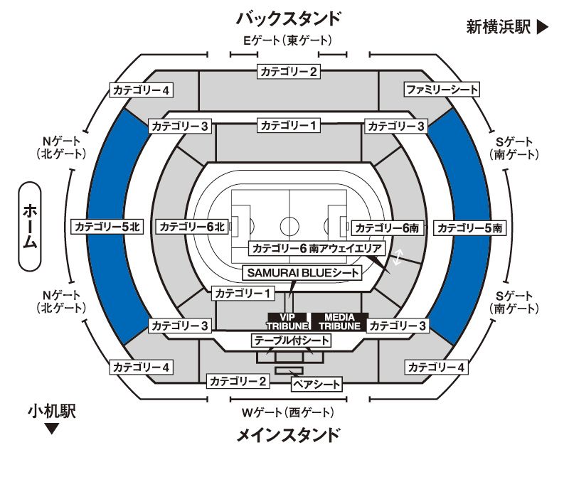 カテゴリー5座席図